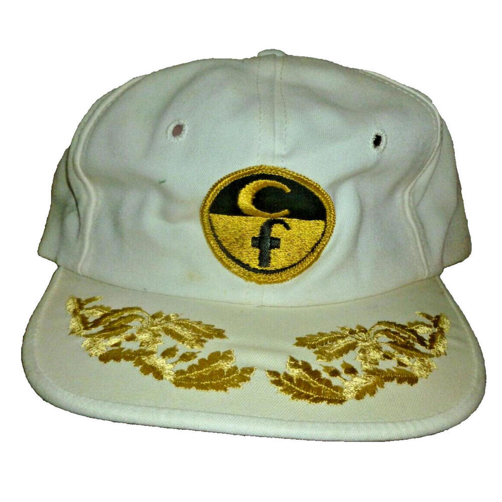 Henschel St Louis White Captain Hat Yachting Cap‎ Gold Scrambled Eggs Strapback